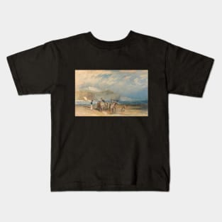 Folkestone Harbour and Coast to Dover, 1829 Kids T-Shirt